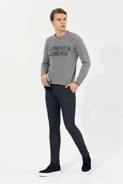 Мужские темно-синие брюки из плотной ткани - U.s. polo assn фото 10