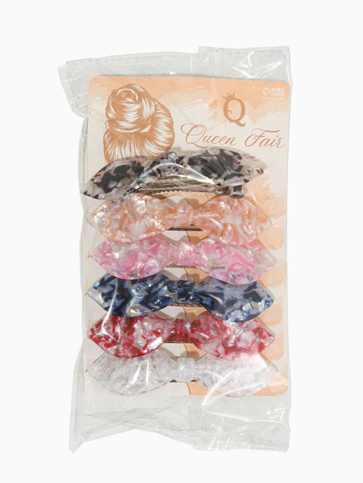 Цена за 3 шт. Заколка-автомат для волос "Велия" стиль, 9 см, микс