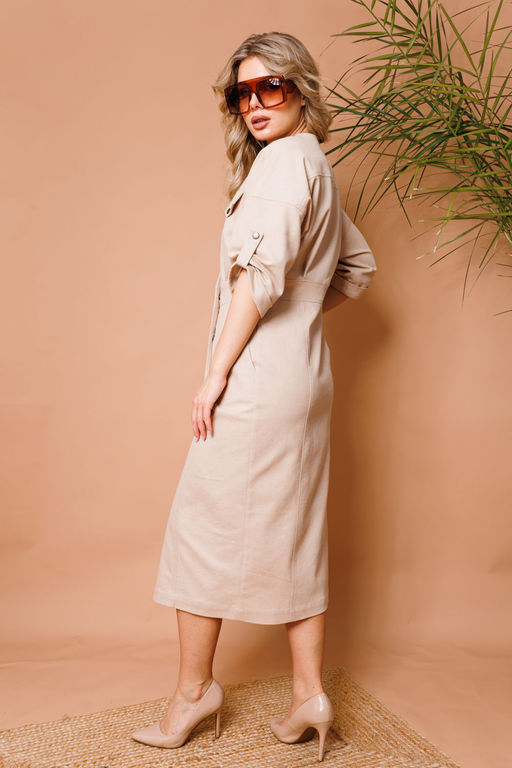 Платье NIKVA н362-4 песочный фото 2