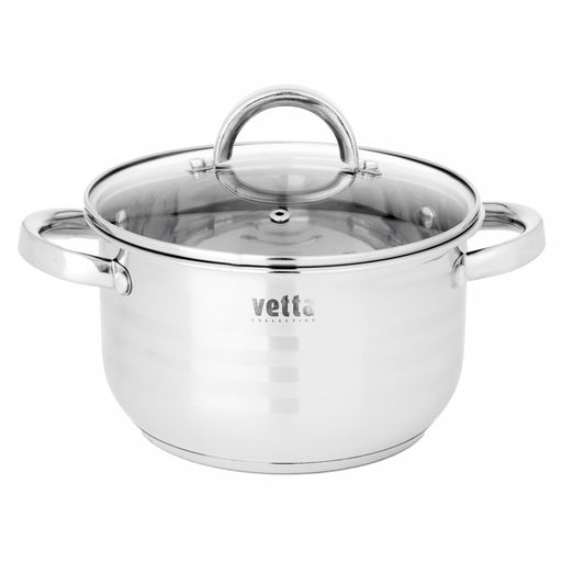 Кастрюля VETTA Фултон 18*10,5 см 2,1 л со стекл. кр. арт. 822-112