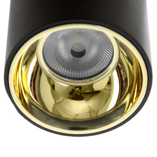 Светильник «Роллфи» LED 4000К 10 Вт DIM220 IP54 черный золото 7.5×7.5×10 см