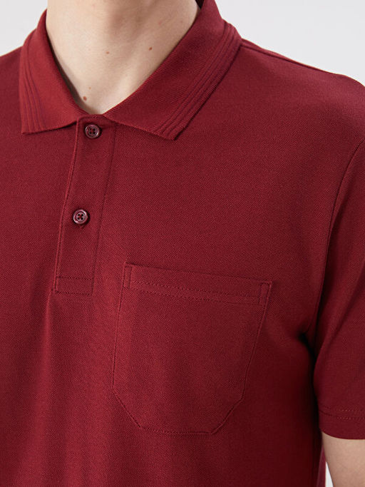 Polo Yaka K?sa Kollu Pike Erkek Ti??rt