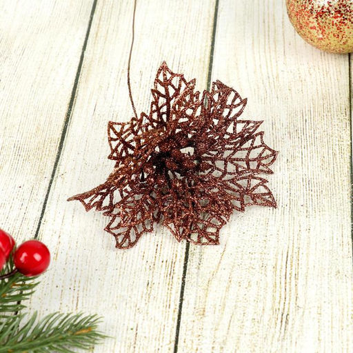 Цена за 12 шт. Цветы искусственные Перелив, цветок-сетка, 10?20 см, МИКС