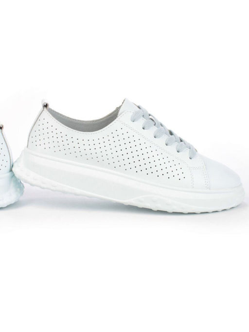 05-PDXL141-2 LT. BLUE Кроссовки женские (натуральная кожа)