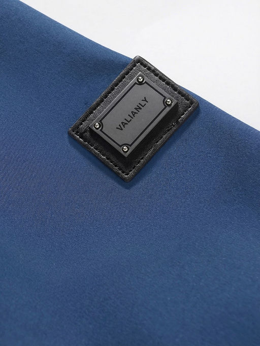 Парка женская софтшелл виндстоппер удлинённая с капюшоном синего цвета 9618_1S