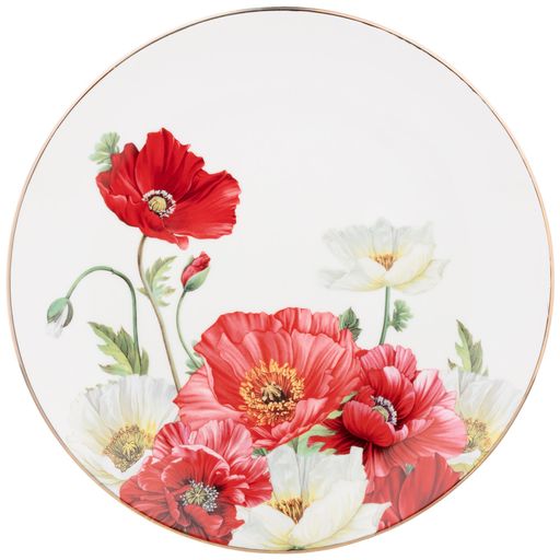 НАБОР ТАРЕЛОК ОБЕДЕННЫХ LEFARD МАКИ 2 ШТ. 25,5 СМ  фото 2