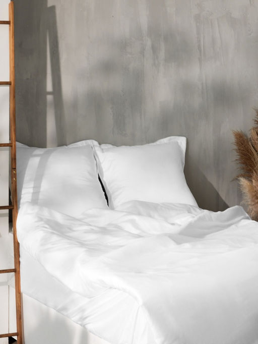 Простыня на резинке евро SL Home Tencel, 200200+30 см, белая, тенсель - Sima-land home фото 5