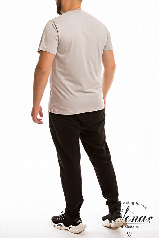 Футболка М122036Па Серый - Елена фото 4