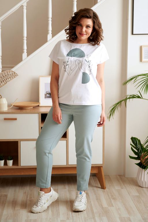 Брюки Rumoda 2023 серо-голубой  фото 7