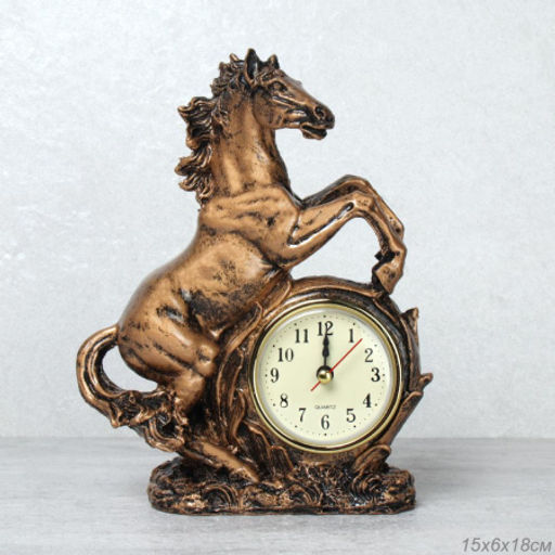 Часы статуэтка Конь 19 см / 3401A /уп 48/ - Галеонтрейд фото 3