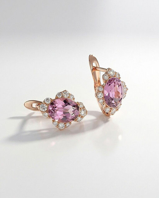 Серьги с кристаллами Swarovski