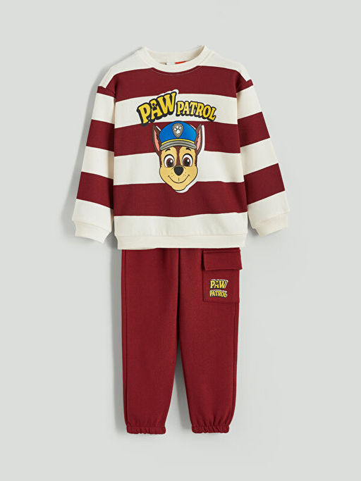 ?izgili Paw Petrol Bask?l? Erkek ?ocuk Sweatshirt ve E?ofman Alt