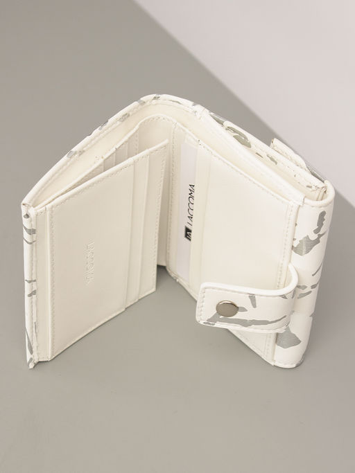 LACCOMA кошелек LA-2080-белый-серебристый натуральная кожа фото 4