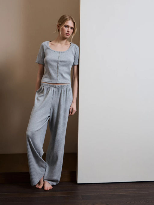 Домашняя блузка из ажурного хлопка ZR2603122807-38 / Zarina