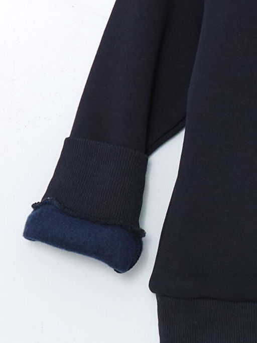 Bisiklet Yaka Bask?l? Erkek ?ocuk Sweatshirt - Waikiki фото 3