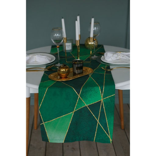 Дорожка на стол Этель Изумруд 40х146 см  фото 2