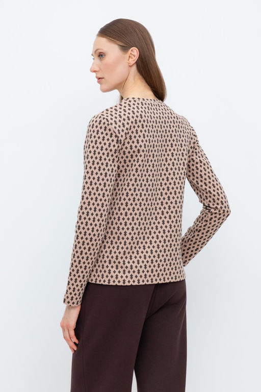 ЕВТ 3253/беж,ромбики джемпер жен