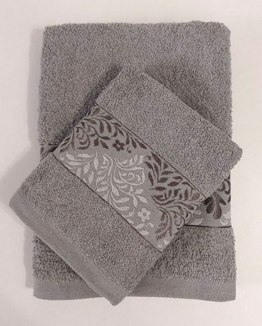 Махровое полотенце Грезы-серый 50*90 см. хлопок 100% - Лен поволжья фото 2
