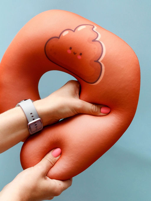 Подголовник антистресс Hugme toys Какашка