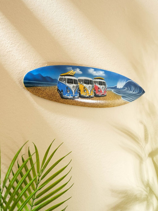 Панно «Доска для сёрфа Три Сплитти», дерево, 40×11 см