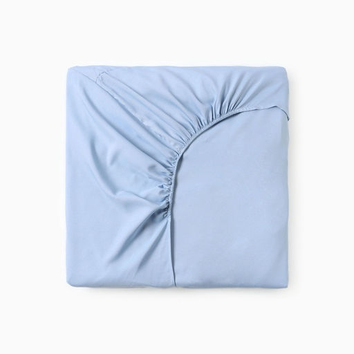 Простыня на резинке LoveLife 160*200*25 см, цв.голубой, жатка, 100% п/э, 100гр/м2