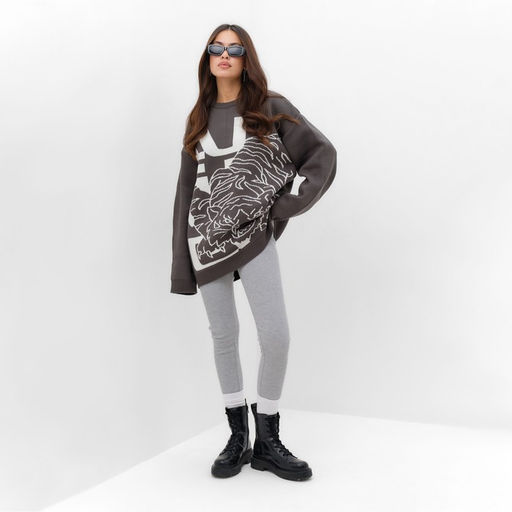 Джемпер женский MIST Tiger, серый, onesize (44-48)