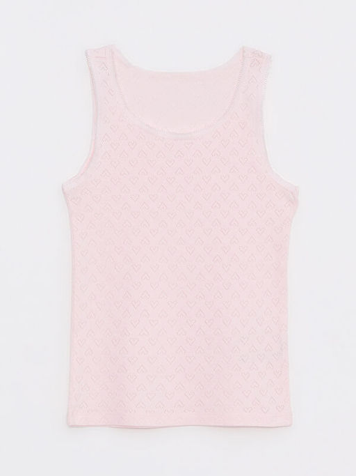 Bisiklet Yaka Kendinden Desenli K?z ?ocuk Atlet 2li - Waikiki фото 2