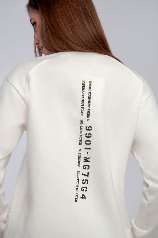 Арт. 2532 Костюм с брюками женский 44-50 (4 шт) Цвет:верх-молочный, низ-молочный - Калинка фото 19