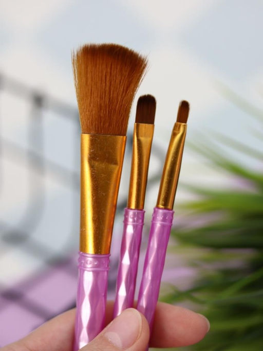 Набор кистей для макияжа "Neon Muse", 5 шт., purple