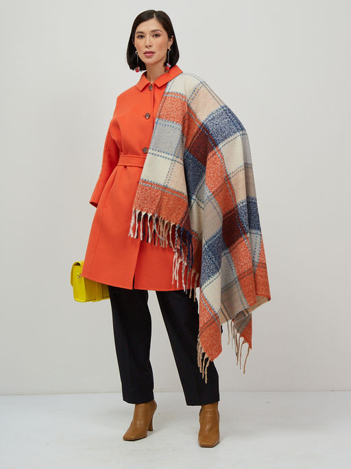 Большой красивый платок из мягкой, хорошо драпируемой ткани, в стиле арт-деко - Tantino фото 2