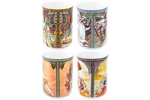 Набор 4 кружек 350 мл 10,8*7,5*10,5 см Времена года, NEW BONE CHINA - Elan gallery фото 6