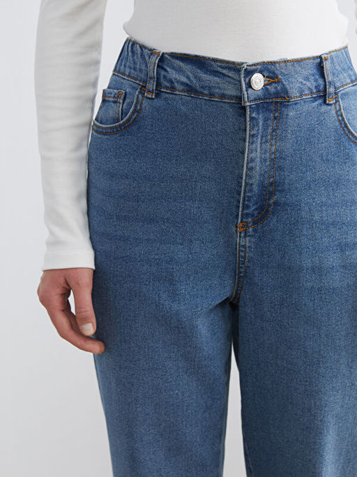 Mom Fit Kad?n Jean Pantolon