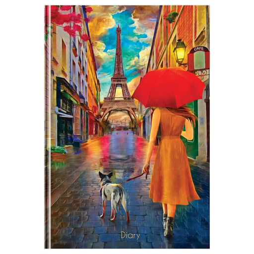 Ежедневник BG недатир. А5 136л. ЛАЙТ "Прогулка по Парижу" (ЕН5и136_лг 12391) глянцевая ламинация