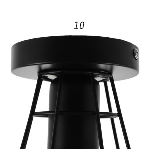 Люстра «Конти» 1×60 Вт E27 черный 18×18×22 см