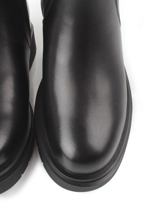 ZA4226M BLACK Сапоги зимние женские (натуральная кожа, натуральный мех, натуральная байка)