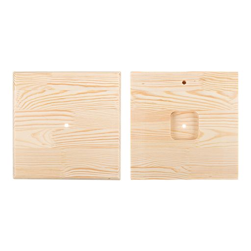 Заготовка для декорирования Mr. Carving КВ-25 Часы сосна 25 х 25 х 1 см Квадратные