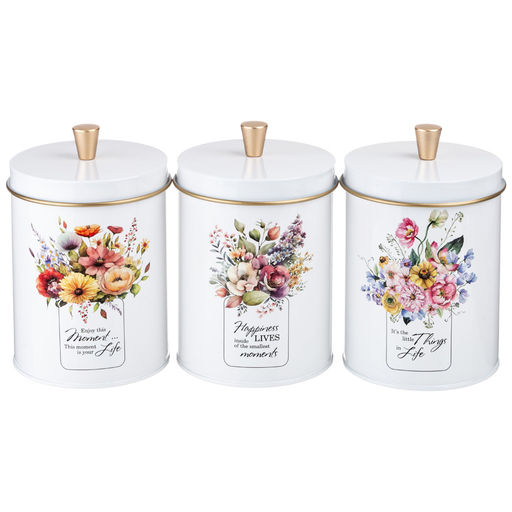 НАБОР AGNESS FLORAL MOOD 2В1 ХЛЕБНИЦА 34*20*18 СМ, БАНКА ДЛЯ СЫПУЧИХ 12*17,5 СМ 3 ШТ  фото 4