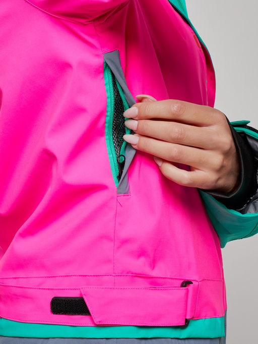 Горнолыжный комбинезон женский зимний зеленого цвета 2327Z - Chunmai фото 10