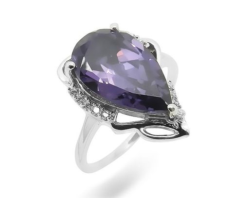 Кольцо из серебра синт.александрит, Ассанта