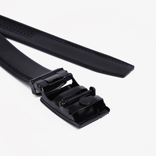 Ремень мужской, ширина 3.5 см, пряжка автомат, цвет чёрный - Simaland фото 3