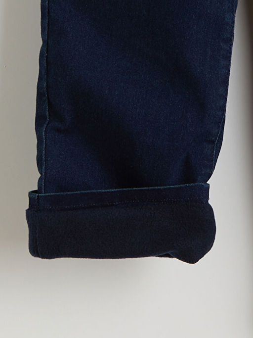 Beli Lastikli Polar Astarl? Erkek ?ocuk Jean Pantolon