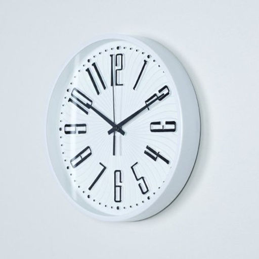 Часы настенные 25 см / Y6053T19 /уп 40/ (белые с серым циферблатом ) - ГалеонТрейд фото 3