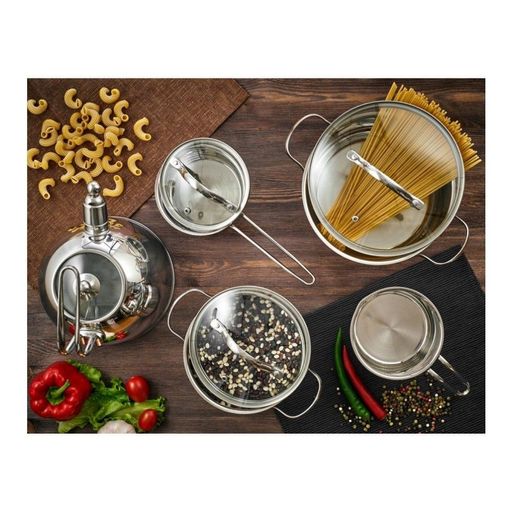 Ковш с крышкой Walmer Glasgow, 0.8 л, цвет хром фото 8