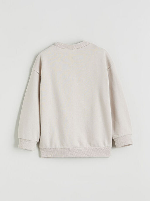 Dinozor Bask?l? Erkek ?ocuk Sweatshirt