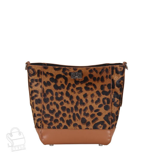 Сумка женская кожаная 3632VG leopard brown Vitelli Grassi в Новосибирске