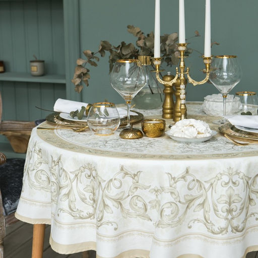 Скатерть круглая Этель Классика d=150 см, 100 % хлопок  фото 10