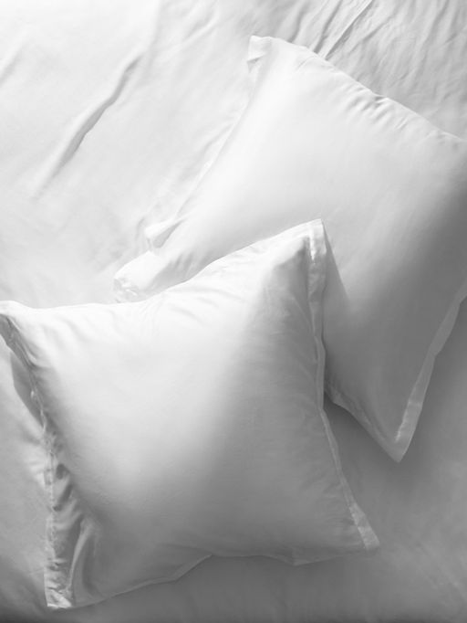 Простыня на резинке 2-спальная SL Home Tencel, 180×200+30 см, тенсель, белая