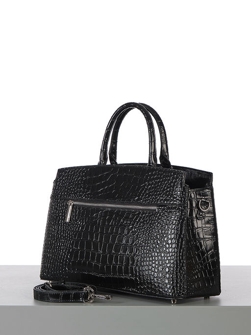 LACCOMA сумка НИ8099-черный натуральная кожа хлопок