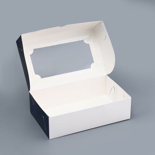 Цена за 5 шт. Коробка подарочная складная с окном, Настоящему мужчине, 25?15?7 см