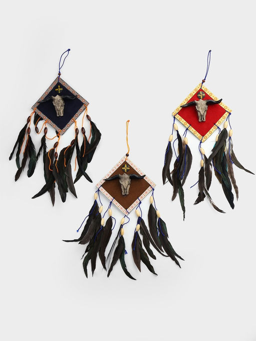 Ловец снов «Череп буйвола», 20×4×35 см, МИКС